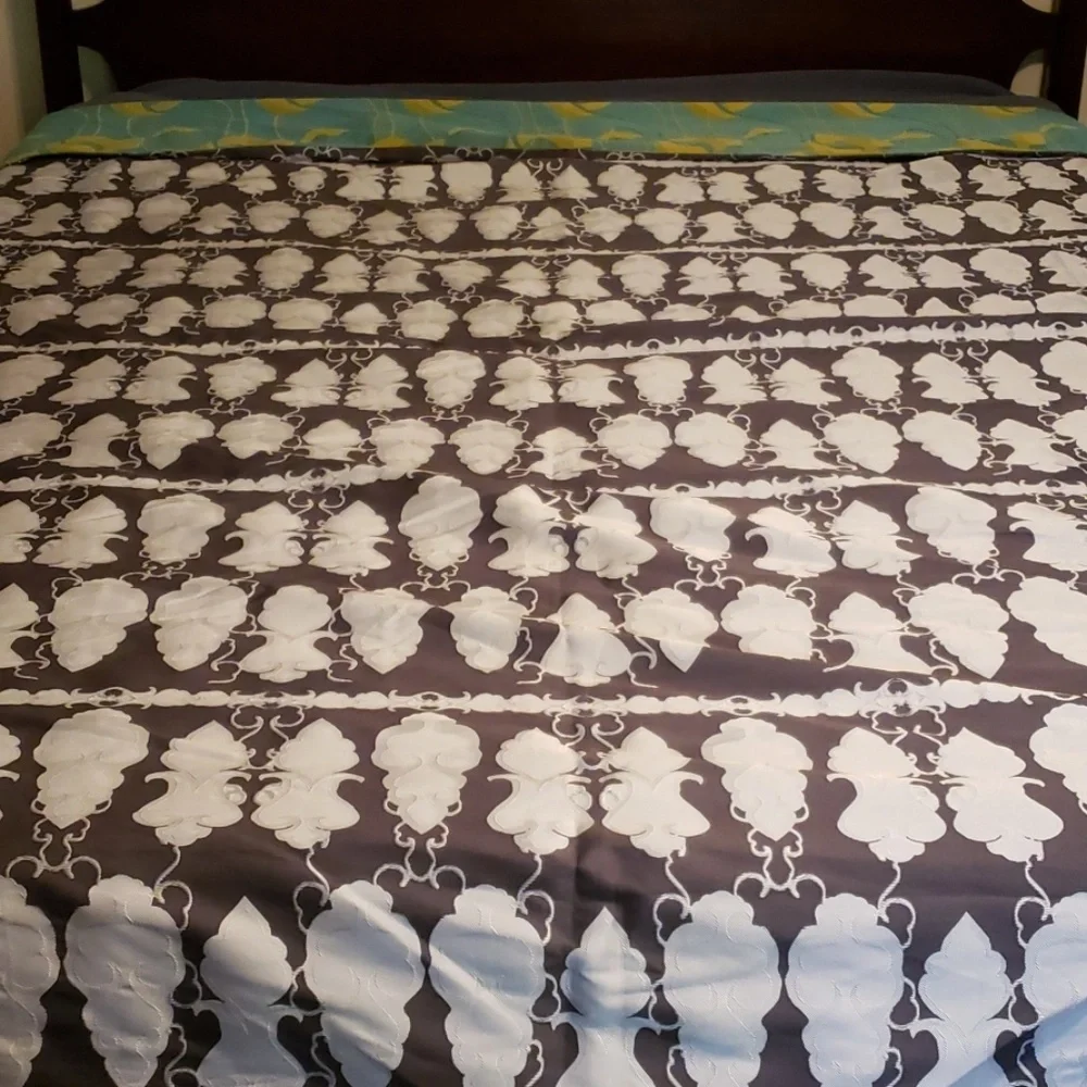 FULL QUEEN Duvet Cover Shams Brocade CUSTOM MADE